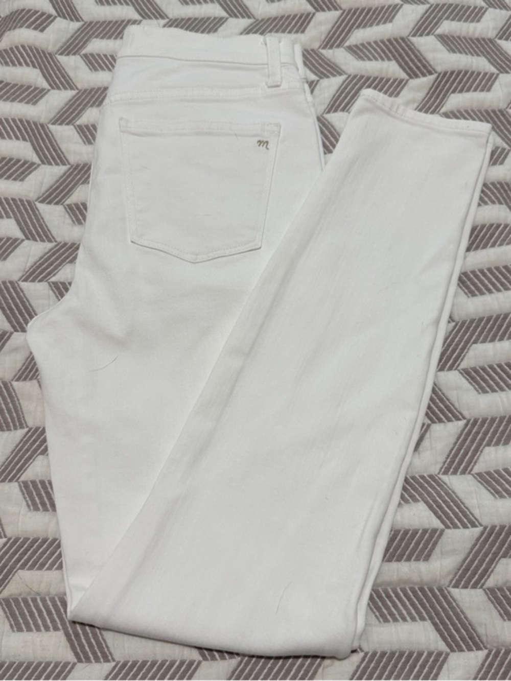 Madewell 9" High Riser Skinny Jeans White 27T - Picture 1 of 11